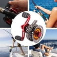 thumbnail image 6 of Metal Fishing Reels Equipped With Line Counter Trolling Reel Wheel left, 6 of 6