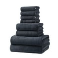 thumbnail image 2 of 8-Piece Luxury Bath Towel Set | 2 Bath Towels, 2 Hand Towels, 4 Washcloths | 600GSM Hotel-Grade Quick-Dry Cotton | Soft Spa Collection for Bath, Beach & Gym, 2 of 2