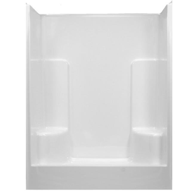 Clarion Bathware RE5860XWHITE 60 x 35.75 in. Shower with 2 Seats