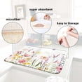 thumbnail image 6 of Floral Spring Small Dish Drying Mat for Kitchen Counter 16''''x18''''Microfiber Absorbent - Foldable, Quick-Dry, Non-Slip, Compact Kitchen Drying Pad for Dishes, Countertops, and Cookware, 6 of 6