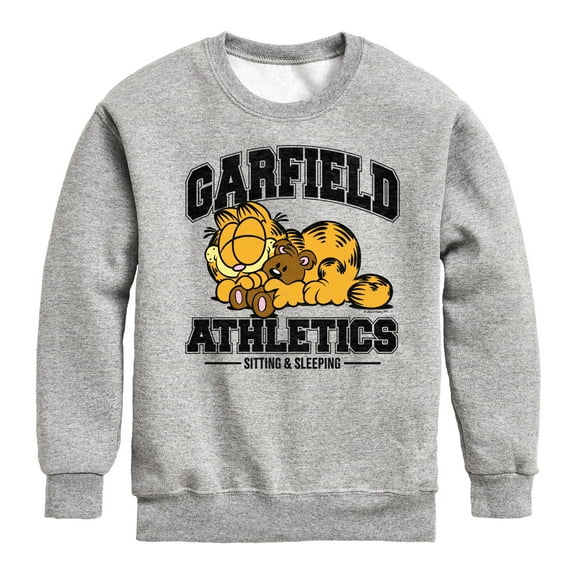 Garfield - Sleeping Athletics - Toddler & Youth Crewneck Fleece Sweatshirt