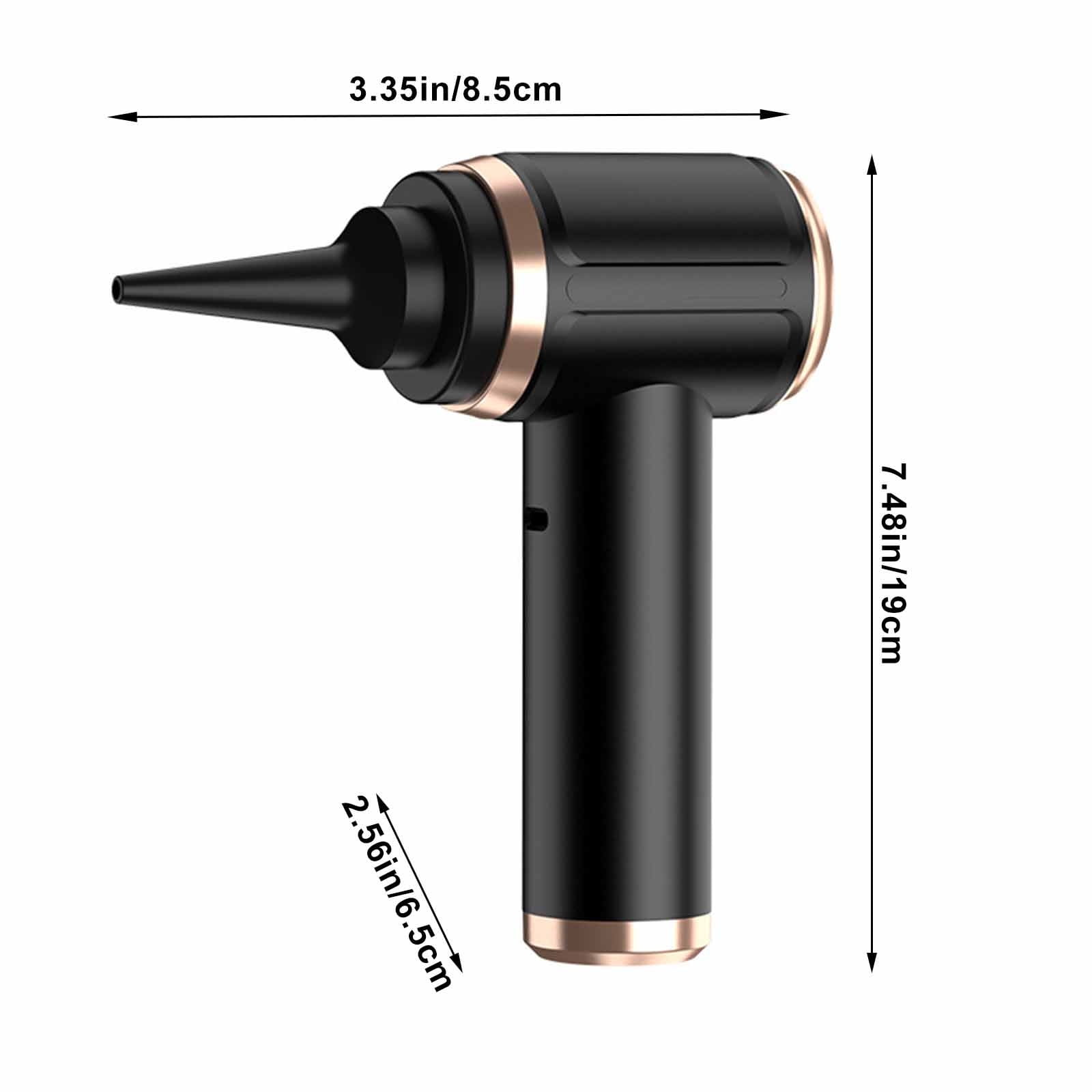 Portable Handheld Vacuum Cleaner, 200W High Power, Dual Use Vacuum & Blower, USB Rechargeable, For Car, Home, Office, Pet Hair, Dust, Includes Multiple Nozzles