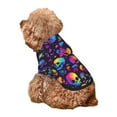 thumbnail image 5 of Honeii mushroom rainbow color Skull Print Small Dog Hoodies Pet Hooded Sweatshirts Fall Winter Puppy Cat Sweaters Warm Clothes for Small Dogs Outfits Costume-XX-Large, 5 of 7