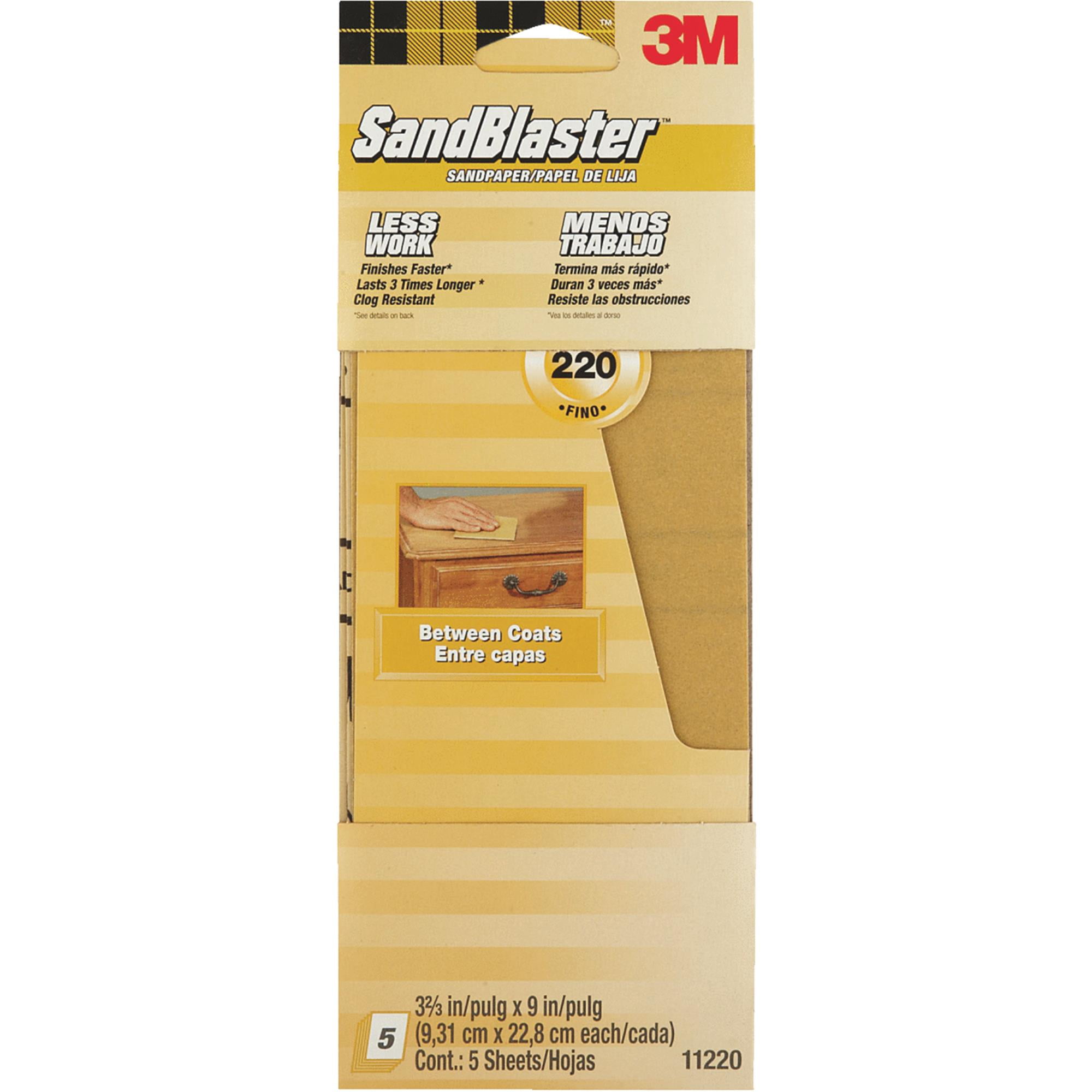 3M SandBlaster No Slip Grip Backing Sandpaper