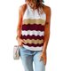 thumbnail image 2 of Camisetas Sin Mangas Con Cuello Halter Camiseta Sin Mangas Con Cuello Halter Camisetas Sin Mangas Chaleco De Verano Bloque De Color Camisa Elegante Para Mujer Top Rojo 3XL ANGGREK Otros, 2 of 5