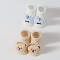 thumbnail image 3 of 2 Pairs/3 Pairs Baby Ankle Socks Knitted Socks with Cartoon Pattern Cotton Socks Soft Socks for Newborns 3-12 Month, 3 of 8