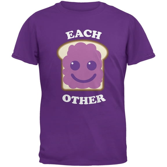 Couples Jelly Sandwich Purple Adult T-Shirt - 2X-Large