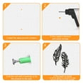 thumbnail image 5 of 1Set 2 Pcs Feather Metal Wall Art Decor Black Wall Hanging Decor Silhouette Wall Art for Home Bedroom Living Room Bathroom Kitchen Office Hotel Wall Decoration, 5 of 7