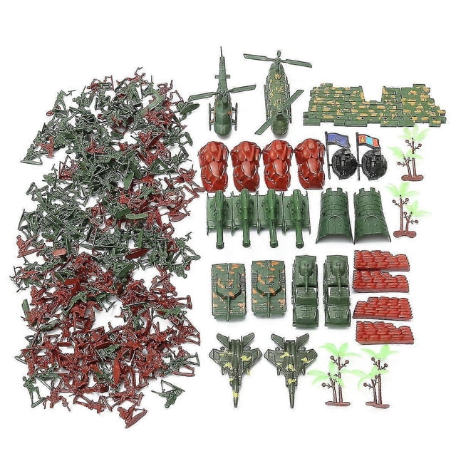 270pcs Military Model Playset Toy Soldiers Army Men Figures and Accessories Toy - Perfet
