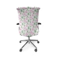thumbnail image 5 of Ambesonne Garlic Office Chair Cover Stretchable High Back, Continuous Vegetable Art, Fern Green Pale Mauve, 5 of 6