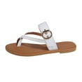 thumbnail image 5 of Leesechin Slide Sandals for Women Wide Width Women Shoes Fashion Casual Sandals Wedges Shoes Outdoor Slippers, 5 of 8