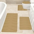 thumbnail image 6 of JilgTeok Bathroom Rug Sets 4 Piece, Water Absorbent Memory Foam Bath Mat, Non Slip Super Absorbent Soft Bathroom Mats, Machine Washable Bathroom Floor Mats Sets for Sink, Tub, Shower and Toilet, 6 of 7
