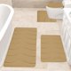 thumbnail image 5 of Juego de 4 alfombrillas de baño de espuma, suaves, absorbentes y antideslizantes, lavables a máquina y de secado rápido, para hogares y baños de invitados. Aestivo | Caqui | AESTIVO, 5 of 7