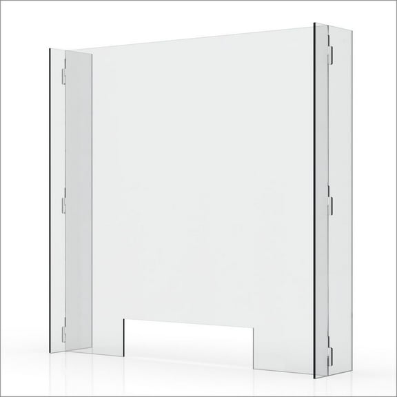 Plexiglass Sneeze Guard and Shield For Counters - 35.9 x 35.4 inches