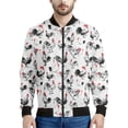thumbnail image 2 of Chaqueta con cremallera y estampado de tinta de pollo vintage para hombre, abrigo con estampado 3D de animales, chaqueta informal con cremallera, sudadera de manga larga, 2 of 5