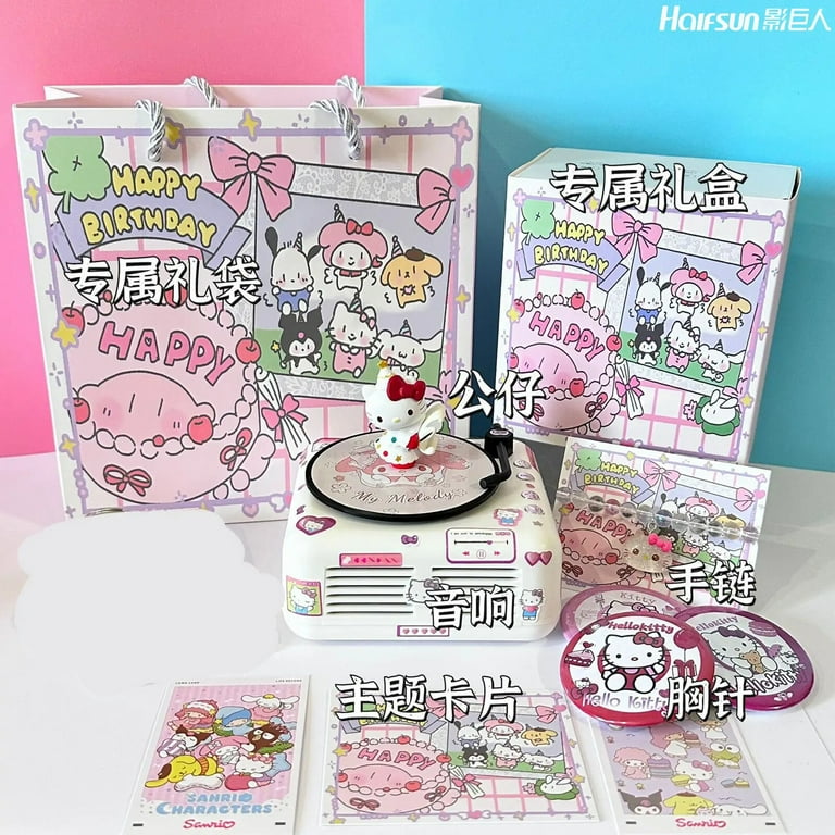GQ Cute Sanrio Hellokitty My Melody Cinnamonroll Speaker Box