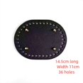 thumbnail image 4 of Accesorios para bolsos, accesorios de hardware para bolsos tejidos a mano, patrón cruzado, 14,5 cm x 11 cm, parte inferior redonda para bolso, 4 of 4