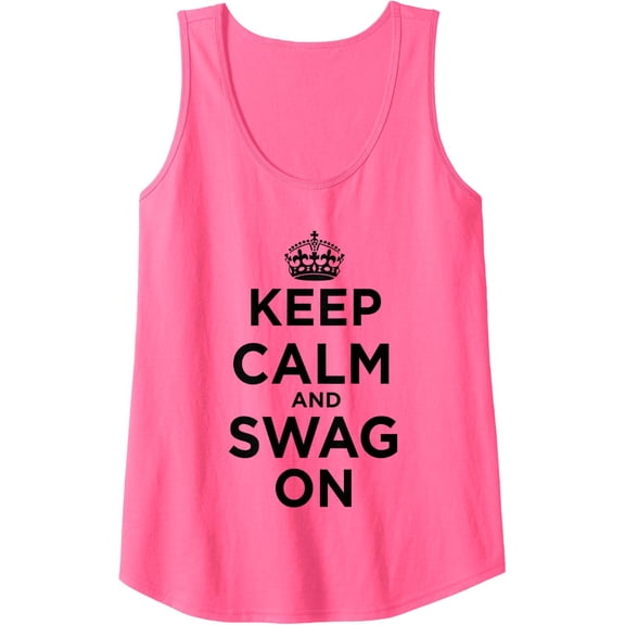 Keep Calm And Swag On Tank Top Size S-3XL