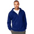 thumbnail image 1 of Hanes Mens Ultimate Cotton Full-Zip Hooded Sweatshirt, 2XL, Deep Royal, 1 of 1