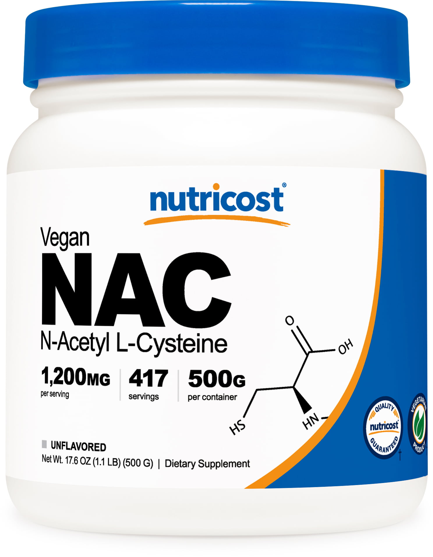 Nutricost N Acetyl L Cysteine NAC Powder, 20 Grams   Vegetarian ...