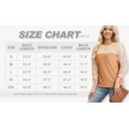 thumbnail image 3 of JWD Women's Top Fashionable Color Blocked Long Sleeved Round Neck Knitted Casual Loose Pullover Shirt Warm Shirt Top PJ-Apricot Yellow XL, 3 of 8