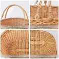 thumbnail image 5 of Wicker Picnic Basket with Handle, Natural Large Empty Basket Cheap Easter Egg Candy Storage Suitable for Toys, Flowers, Weddings (Original Color 15.75 * 11.81 * 5.91 inches), 5 of 6