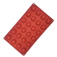 thumbnail image 5 of Matsuzay Molde de pastel de 6/8/15/24 cavidades, molde de silicona para Mousse de gelatina de media esfera trenzada, molde para hornear Herramientas y accesorios para hornear PC 1, 5 of 5