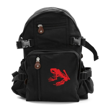 Navy Seal Team DEVGRU Frog Skeleton Army Sport Heavyweight Canvas Backpack