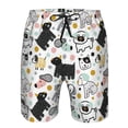 thumbnail image 4 of Kdxio Funny Puppy Pattern Mens Casual Shorts - Drawstring Summer Beach Sports Shorts for Men, 4 of 9
