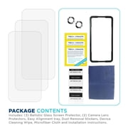 Tech Armor 3 Pack Screen Protector + Camera Lens Protector for iPhone 15 6.1 inch - Ballistic Tempered Glass, Case Friendly, Sensor Protection, HD, 9H Hardness