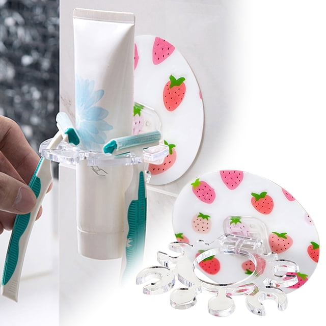 WIFKLSIIPG Home Punch Funny Toothbrush Holder Children's Toothpaste Holder Multifunctional Wall Mounting Storage Rack Toiletries