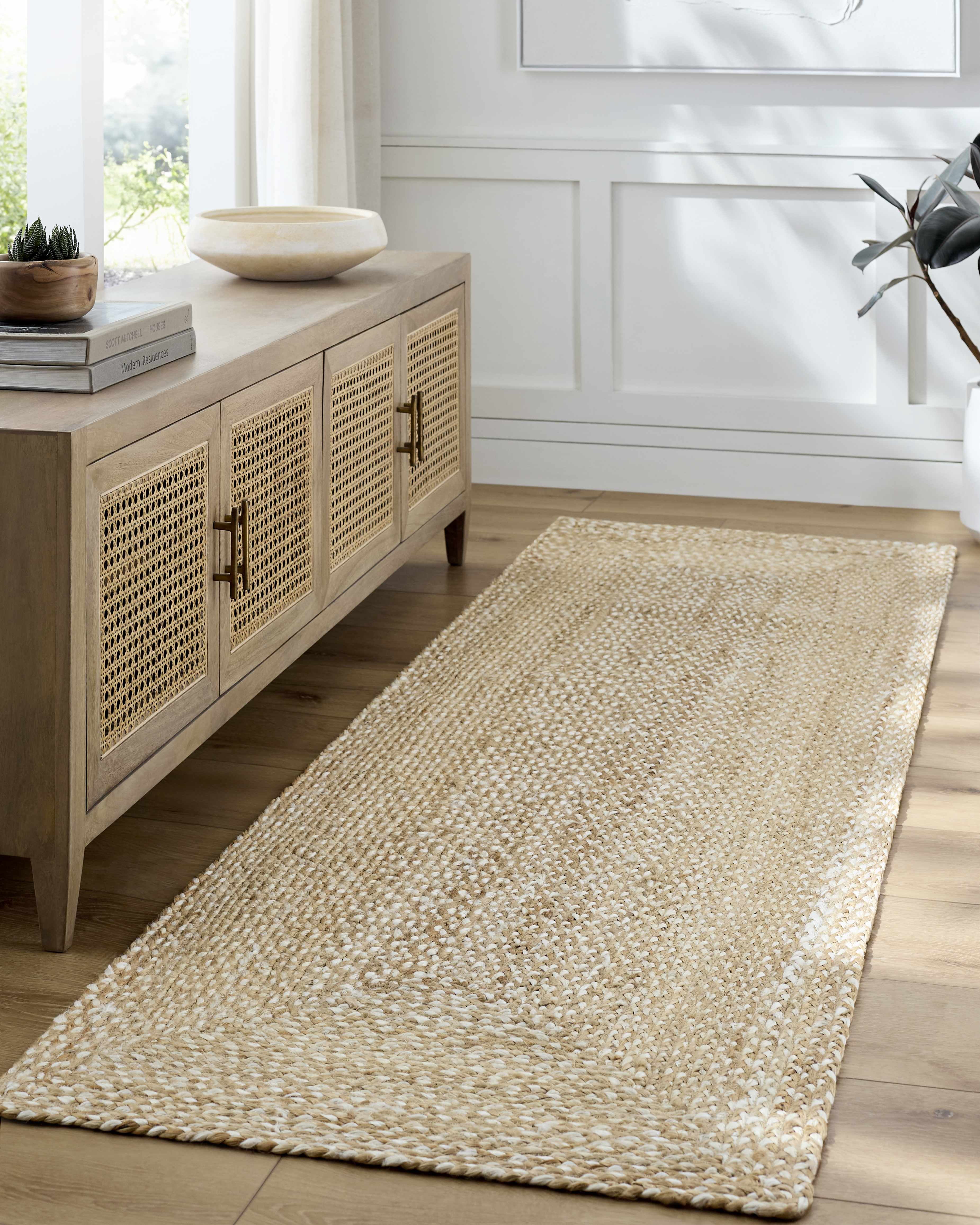 Hauteloom Elkie Jute Living Room, Bedroom Area Rug - 6' x 9'