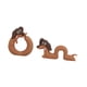 thumbnail image 3 of 2 figuras de perro salchicha para decoración de salpicadero, divertidas estatuas de perro pequeño, esculturas de cachorro para chimenea, de TV Estilo B, 3 of 8