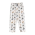 thumbnail image 4 of Naloa Labrador Retriever Dog Print Women’s Ultra-Soft Comfy Pajama Lounge Pants with Pockets & Drawstring, 4 of 8