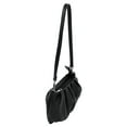 thumbnail image 2 of Elegant Small Soft Ruffled Vegan PU Leather Handbag Shoulder Bag, 2 of 3