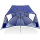 thumbnail image 3 of Sport-Brella Super-Brella SPF 50+ Paraguas de sol y lluvia para camping, playa y eventos deportivos (8 pies, azul), 3 of 5
