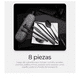 thumbnail image 3 of Juego De Cubiertos Raga Portátil 8 Piezas De Acero Inoxidable Color Negro, 3 of 4