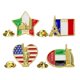 thumbnail image 1 of 4 Pcs Lapel Pin Men Us Flag Enamel Lapel Pin Dubai Souvenir National Flag Lapel Pins, 1 of 2