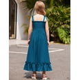 thumbnail image 6 of Arshiner Girls Summer Dress Boho Beach Casual Smocked Maxi Dresses, 6 of 6