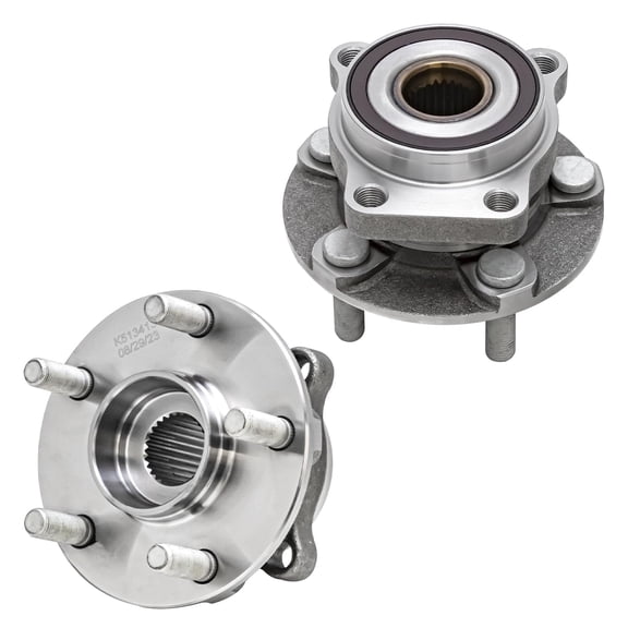 Detroit Axle - Front 2pc Wheel Bearing Hubs for Subaru Crosstrek Forester Impreza XV Crosstrek, 2 Wheel Bearing & Hubs Assembly Replacement
