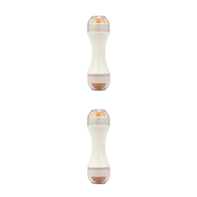 Qarigey Rodillo absorbente de aceite facial, cabezales dobles, removedor de absorción de barra rodante Blanco 2Conjunto