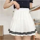 thumbnail image 5 of Minivestido a rayas con pantalones de seguridad extendidos y falda con cremallera, vestido de uniforme JK, temporada primavera verano, moda femenina, 5 of 5