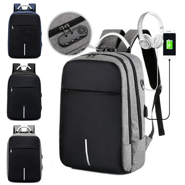 Vaidha Business Backpack, Bag For Travel Flight Fits 15.6 Inch Laptop With USB Charging Port