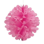 Flutter Tissue Paper Ball, 12", Hot Pink, 1 Ct