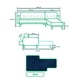 thumbnail image 4 of Sala Modular Sofá Cama Reversible Makora de Lino Azul Modelo Sparrow, 4 of 8