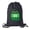 Black-Green Egg, variant on Personalized Easter Basket Bags, Cotton Drawstring Backpacks Custom Easter Bags - Zig Zag Egg