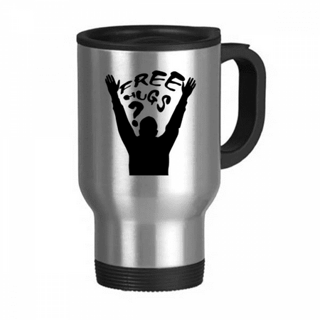 

Cheers Hugs Art Deco Fashion Travel Mug Flip Lid Stainless Steel Cup Car Tumbler Thermos