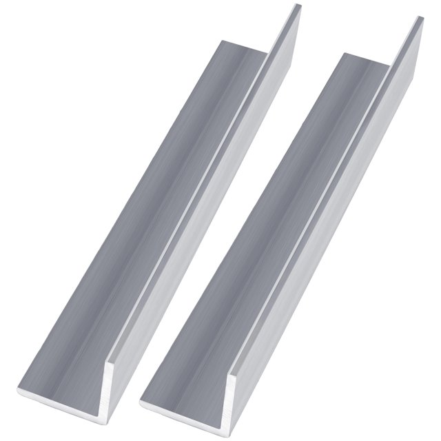 Stock de ángulo de aluminio de 2 piezas, stock de molino de tiras de ángulo de aluminio de 13 pulgadas, barras de aluminio de espesor de 3/16 pulgadas para uso industrial