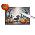 thumbnail image 4 of Dachshund Spooky Halloween Glass Cutting Board Large 12 in x 15 in, 4 of 5
