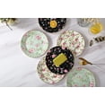thumbnail image 5 of Loymokinar 8 platos de aperitivo de porcelana con plato redondo de cerámica para servir postre para pan, postre, aperitivos, ensalada y bocadillos (juego de 6) (floral), 5 of 5